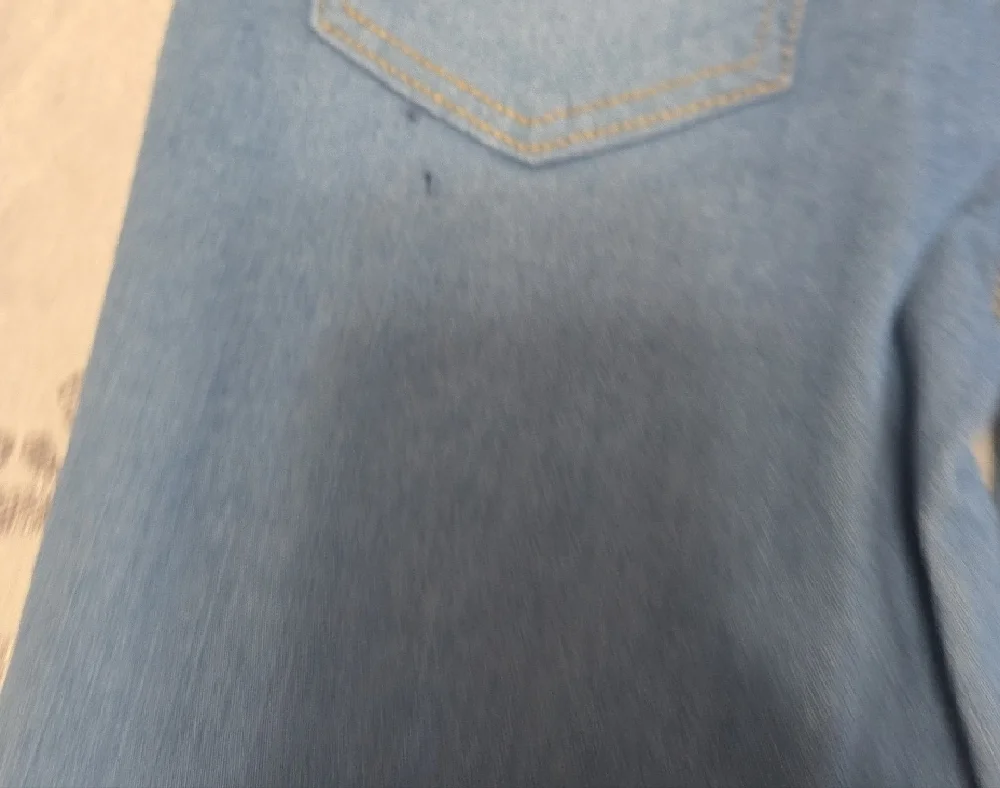 Wallflower Girls's Size 10 Light Blue Floral Flare Jeans - Picture 8 of 11